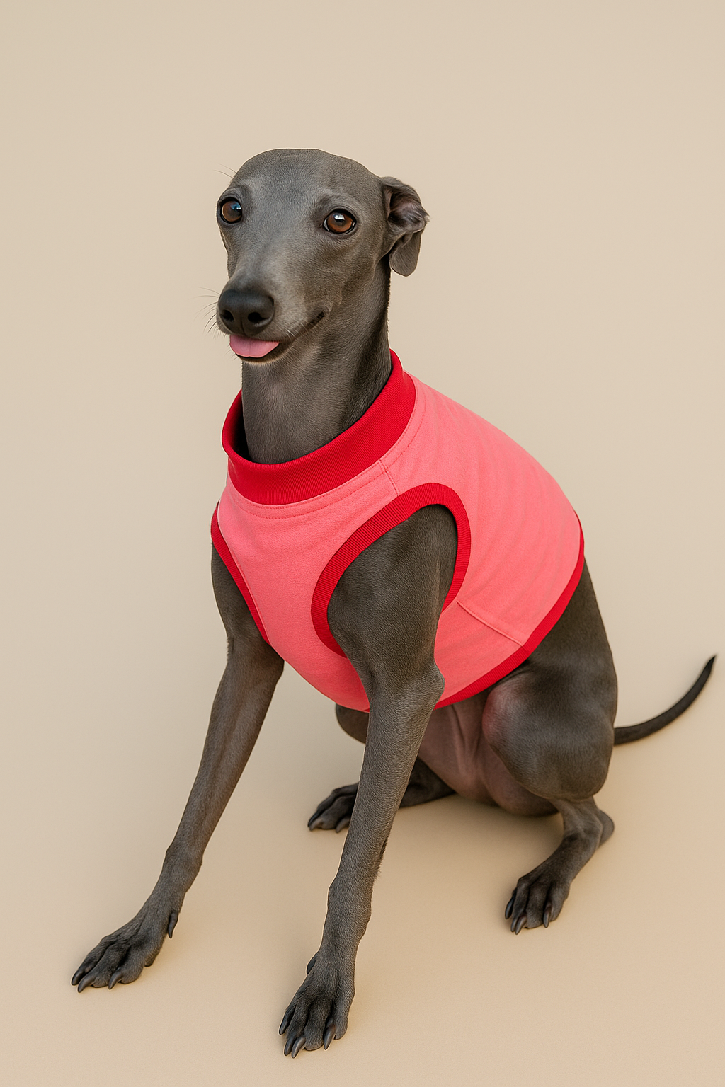 Shirt für italienische Windspiele Pink/ Rot